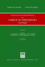 Rassegna di giurisprudenza del Codice di procedura civile. Aggiornamento 1999-2001. Vol. 2\1: Artt. 163-310.