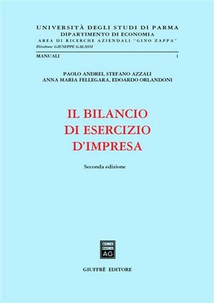 Il bilancio di esercizio di impresa - copertina