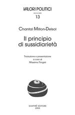 Il principio di sussidiarietà