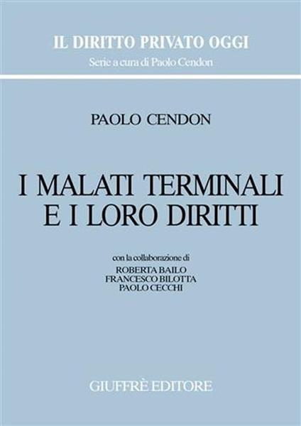 I malati terminali e i loro diritti - Paolo Cendon - copertina