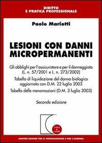 Lesioni con danni micropermanenti - Paolo Mariotti - copertina