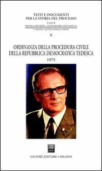 Ordinanza della procedura civile della Repubblica Democratica Tedesca 1975 - copertina