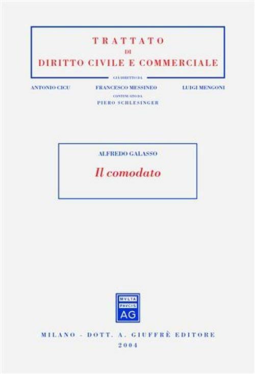 Il comodato - Alfredo Galasso - copertina