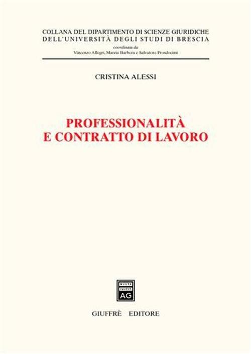Professionalità e contratto di lavoro - Cristina Alessi - copertina
