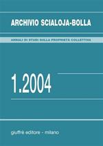 Archivio Scialoja-Bolla (2004). Vol. 1