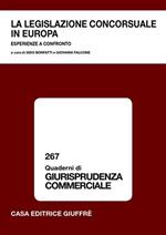 La legislazione concorsuale in Europa. Esperienze a confronto. Atti del Convegno (Lanciano, 23-24 gennaio 2004)
