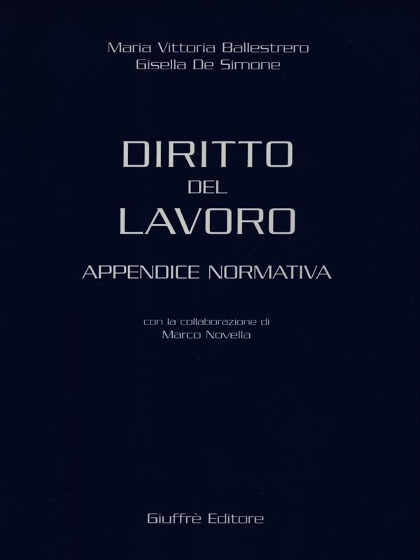 Diritto del lavoro. Appendice normativa