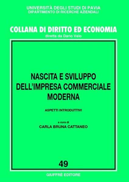 Nascita e sviluppo dell'impresa commerciale moderna. Aspetti introduttivi - copertina