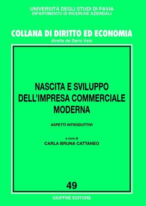 Nascita e sviluppo dell'impresa commerciale moderna. Aspetti introduttivi - copertina