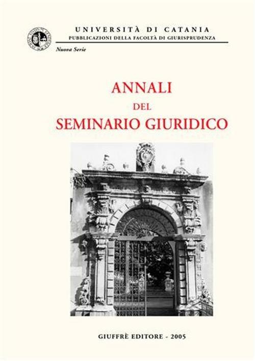Annali del Seminario giuridico (2003-2004) - copertina
