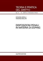 Disposizioni penali in materia di doping