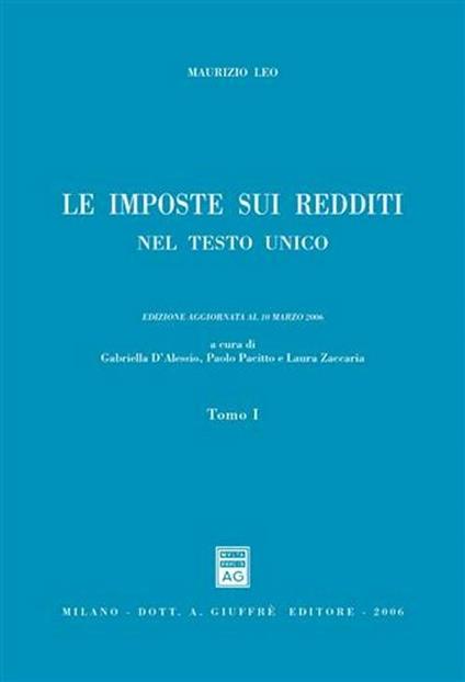 Le imposte sui redditi nel Testo Unico - Maurizio Leo - copertina