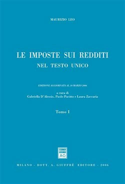 Le imposte sui redditi nel Testo Unico - Maurizio Leo - copertina