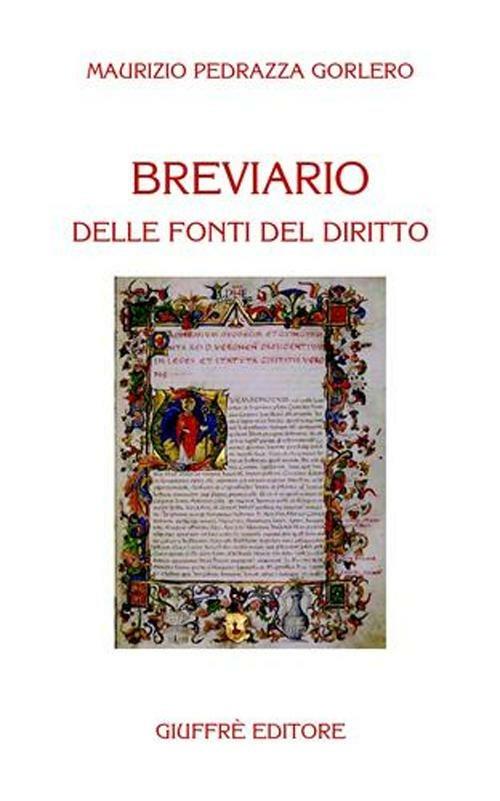 Breviario delle fonti del diritto - Maurizio Pedrazza Gorlero - copertina