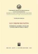 Le unioni di fatto. Esperienza giuridica secolare e insegnamento della Chiesa