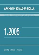 Archivio Scialoja-Bolla (2005). Vol. 1