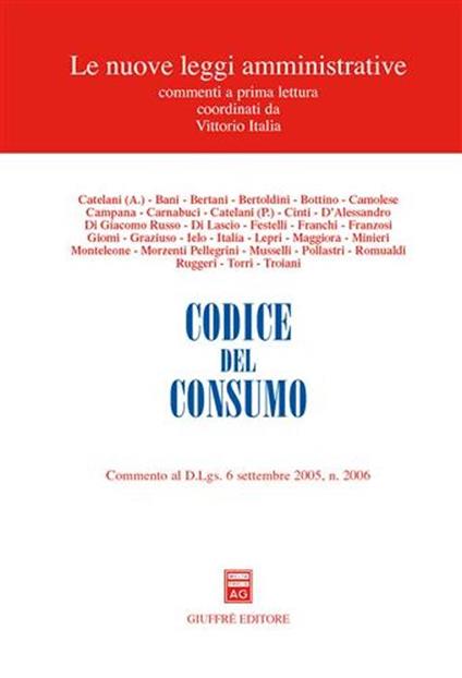 Codice del consumo - copertina
