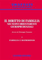 Il diritto di famiglia nei nuovi orientamenti giurisprudenziali. Vol. 1: Famiglia e matrimonio.