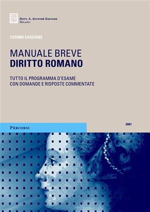 Diritto romano - Cosimo Cascione - copertina