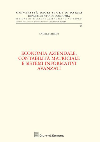 Economia aziendale, contabilità matriciale e sistemi informativi avanzati - Andrea Cilloni - copertina