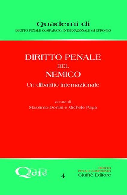 Diritto penale del nemico. Un dibattito internazionale - copertina