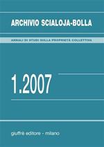 Archivio Scialoja-Bolla (2007). Vol. 1