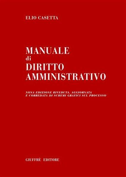 Manuale di diritto amministrativo - Elio Casetta - copertina