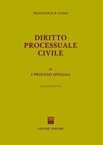 Diritto processuale civile. Vol. 4: processi speciali, I.