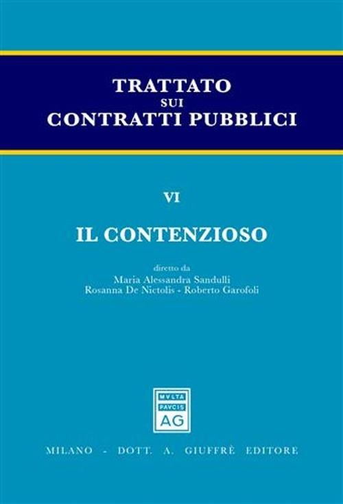 Trattato sui contratti pubblici. Vol. 6: Il contenzioso. - copertina