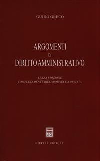 Argomenti di diritto amministrativo