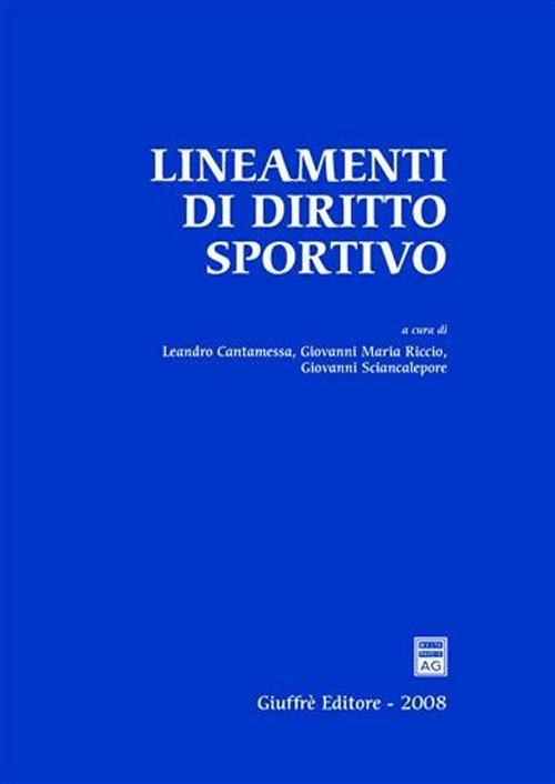 Lineamenti di diritto sportivo - copertina