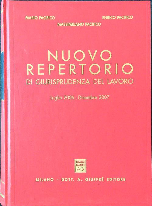 Nuovo repertorio di giurisprudenza del lavoro (2006-2007)