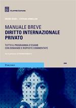 Diritto internazionale privato. Manuale breve