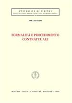 Formalità e procedimento contrattuale