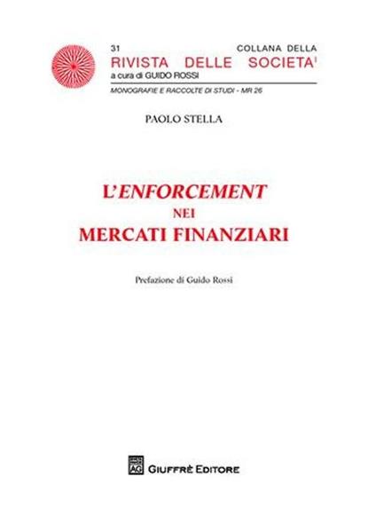 L' enforcement dei mercati finanziari - Paolo Stella - copertina