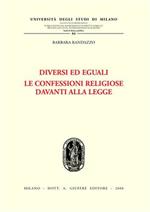 Diversi ed eguali. Le confessioni religiose davanti alla legge