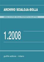 Archivio Scialoja-Bolla (2008). Vol. 1
