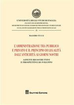 L' amministrazione tra pubblico e privato e il principio di legalità dall'antichità ai giorni nostri. Aspetti ricostruttivi e prospettive di sviluppo