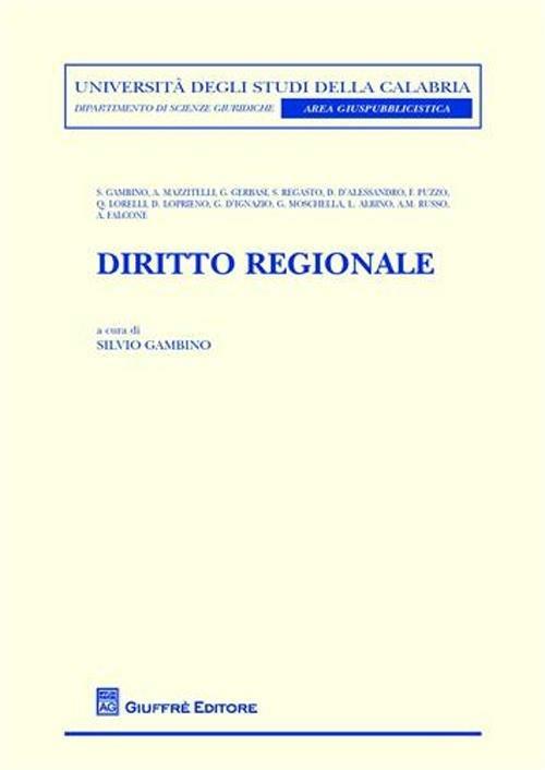 Diritto regionale - copertina