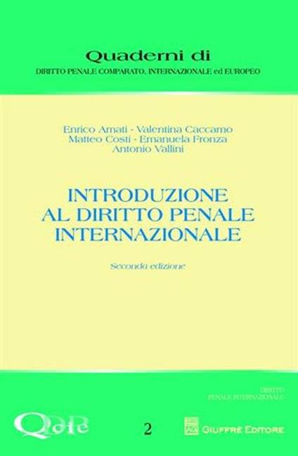 Introduzione al diritto penale internazionale - copertina
