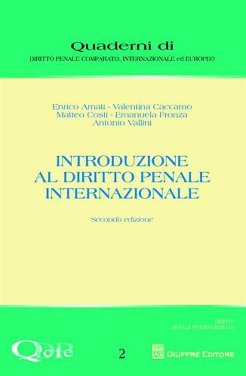 Introduzione al diritto penale internazionale - copertina