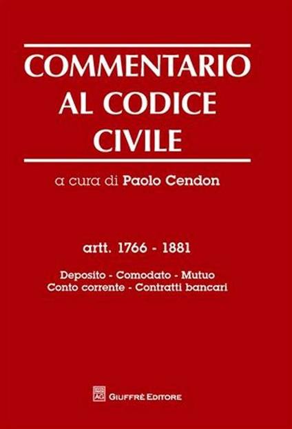Commentario al codice civile - copertina