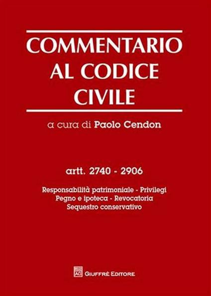 Commentario al codice civile - copertina