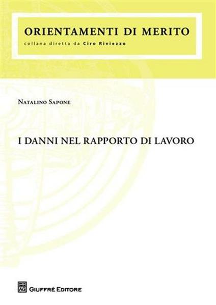 I danni nel rapporto di lavoro - Natalino Sapone - copertina