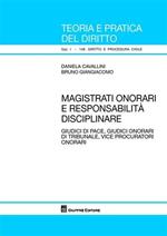 Magistrati onorari e responsabilità disciplinare. Giudici di pace, giudici onorari di tribunale, vice procuratori onorari