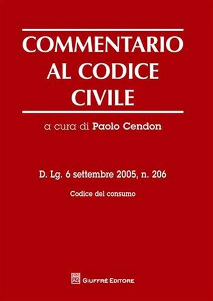 Commentario al codice civile - copertina