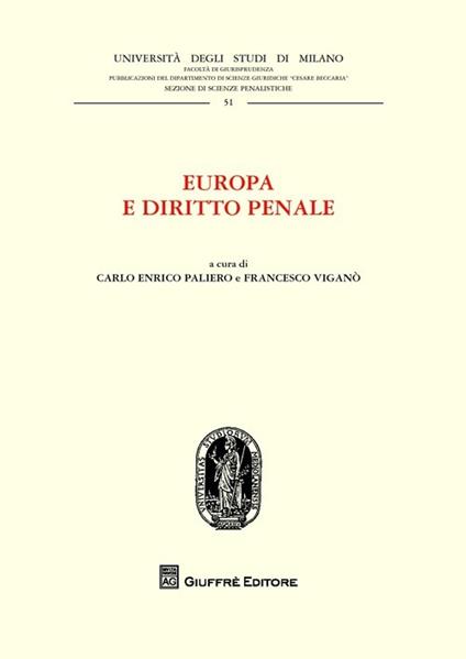 Europa e diritto penale - copertina