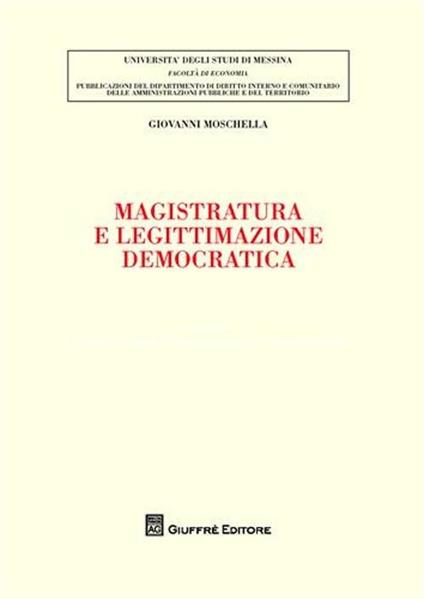 Magistratura e legittimazione democratica - Giovanni Moschella - copertina