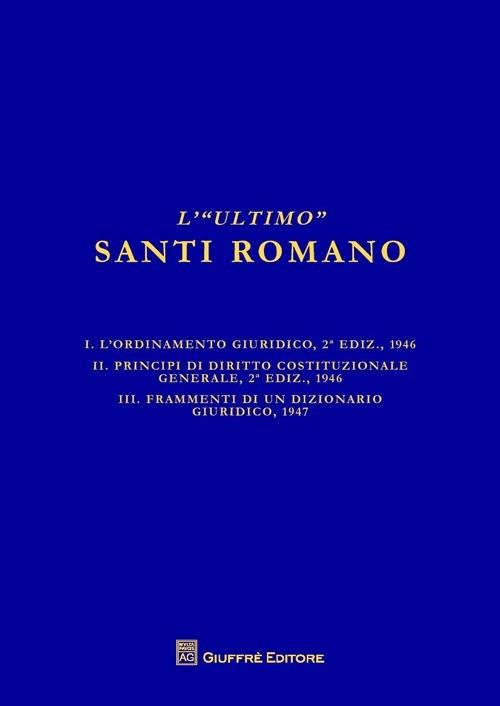 L' «ultimo» Santi Romano - copertina