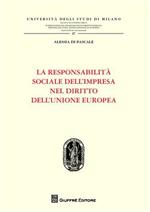 La responsabilità sociale dell'impresa nel diritto dell'Unione Europea